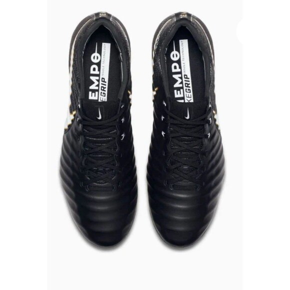 NIKE TIEMPO LEGEND VII FG BLACK/GOLD 897752-002 SIZE 7 New *RARE* - Picture 3 of 7